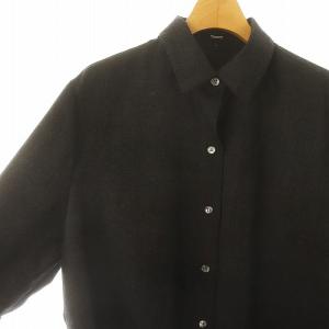 Theory 23AW SLEEK FLANNEL CLSC MENSWR SH C シャツ 長袖 S ダークグレー