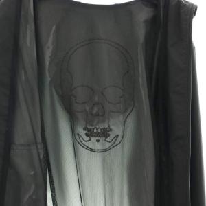 lucien pellat finet arenaスカル刺繍グラデーションフーディジャケット ブルゾン アウター フルジップ ロゴ XL 黒 ブラック グレー