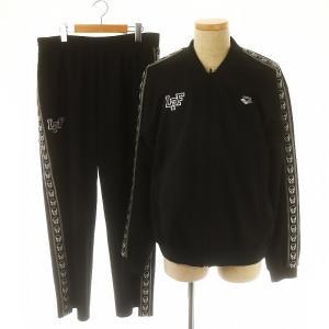 × アリーナ arena スカル刺繍セットアップ 上下 2点セット ジャケット ブルゾン パンツ イージー