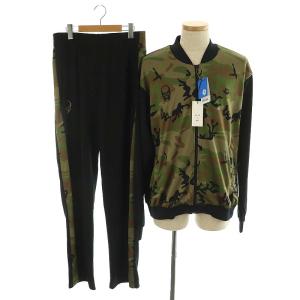 × アリーナ arena カモ柄セットアップ 上下 2点セット ジャージ ジャケット ブルゾン パンツ