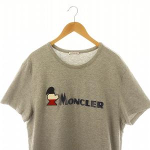 MONCLER MAGLIAロゴプリントTシャツ カットソー XXXL グレー