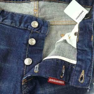 DSQUARED2 加工デニムパンツ ジーンズ スリム 54 紺 ネイビー S74LB0437