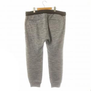 DIESEL スウェットパンツ ジョガーパンツ ドロスト 切替 XXL 杢グレー チャコール 黒