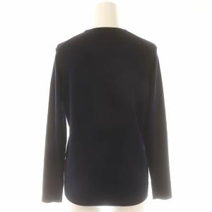 Deuxieme Classe FF30 クルーネックプルオーバー ニット セーター 長袖 36 紺 ネイビー