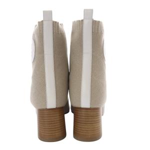 HERMES ヴォルヴェールニットブーツ60 36 ベージュ