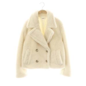 23AW ボアショートジャケットコート ダブル 1 アイボリー