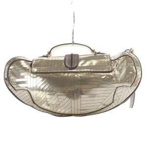 FENDI ハンドバッグ 2way メタリック ゴールド色