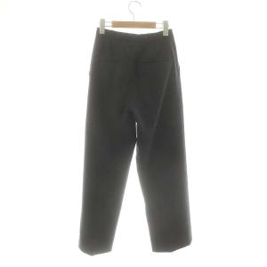 GALERIE VIE 23AW ウールサキソニー ストレートパンツ 32 ダークグレー