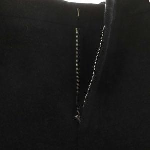 GALERIE VIE 23AW ウールサキソニー ストレートパンツ 32 ダークグレー