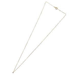 agete ネックレス ペンダント ラウンドトップ K18 ダイヤ0.05ct 0.9g