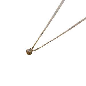 agete ネックレス ペンダント ラウンドトップ K18 ダイヤ0.05ct 0.9g