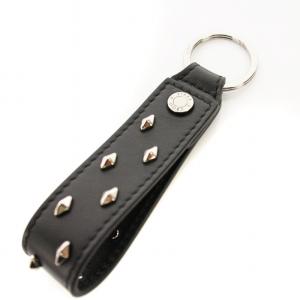 DOO キーリング 牛革 本革 スタッズ 黒 WARWICK/S /MM OF
