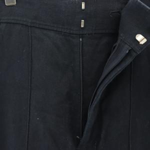 ebure リネンパンツ ボトムス ワイド ジップフライ 38 M 紺 ネイビー /YQ OS