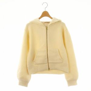 23AW Wジップフーディーパーカー ニット 2 オフホワイト /DF OS