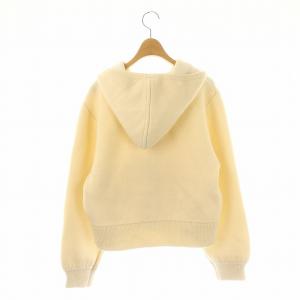 Apuweiser-riche 23AW Wジップフーディーパーカー ニット 2 オフホワイト /DF OS