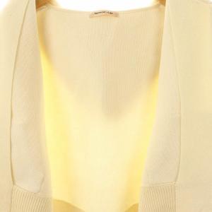 Apuweiser-riche 23AW Wジップフーディーパーカー ニット 2 オフホワイト /DF OS