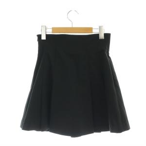 SNIDEL 24SS サイドプリーツスカショーパン パンツ キュロット ショート ミニ 0 黒 ブラック