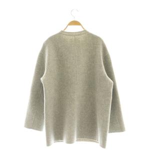 Leilian ウールノーカラーコート アウター フロントボタン 13 XL グレー