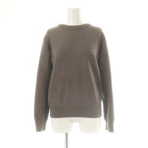12G天竺ダブルフェイスニットセーター 長袖 ウール 1 モカブラウン /MI OS