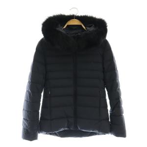 ナイロン フォックスファー付き ダウンジャケット アウター フード付き 0 XS 紺 ネイビー /YQ