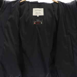 UNTITLED ナイロン フォックスファー付き ダウンジャケット アウター フード付き 0 XS 紺 ネイビー /YQ