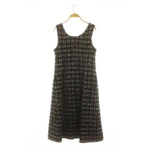 Grace Class 24AW TweedDress 36 ブラック ホワイト
