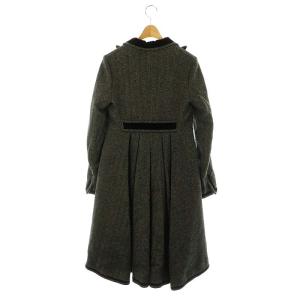 DSQUARED2 ウールロングコート チェスター アウター ヘリンボーン 40 黒 ブラック ベージュ /MI OS SH