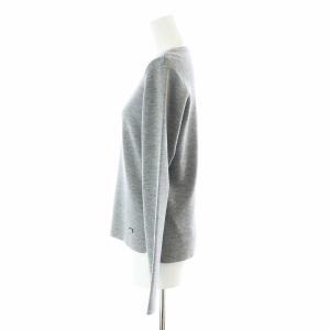 FOXEY ウール クルーネックニット 40 グレー