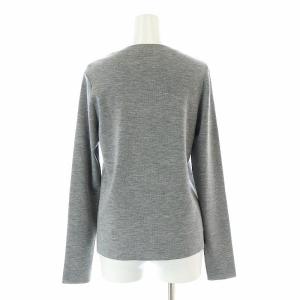FOXEY ウール クルーネックニット 40 グレー