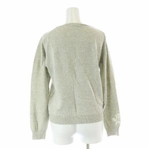 KEITA MARUYAMA フラワー刺繍 カーディガン ニット 長袖 クルーネック 2 M グレー