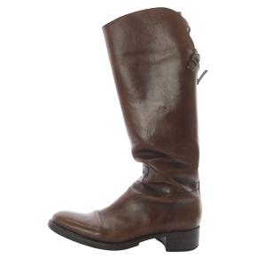 ジョッキー ブーツ ロング 38 24cm 茶色 ブラウン /SR25 SH