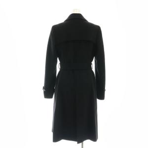 ANAYI カシミヤダブルボタンコート アウター ベルト付き 36 S 黒 ブラック /YQ OS SH