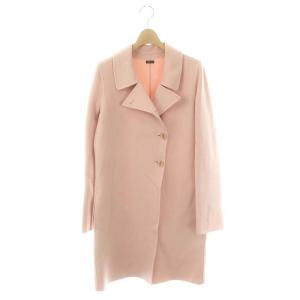 ウールカシミヤリバーコート ステンカラー ミドル丈 アウター 36 ピンク /MI OS SH
