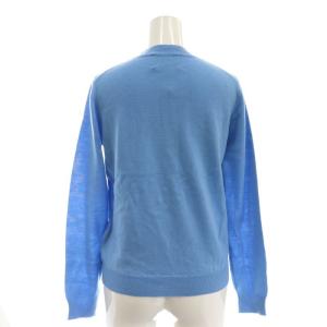 Chesty エッフェル塔 ニット セーター 長袖 ウール F 水色 ライトブルー /NR OS