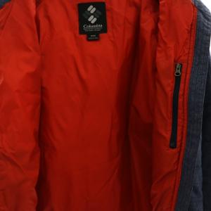 Columbia ナイロン ジャケット 中綿 ジップアップ M 紺 PL5240