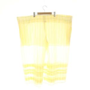 Cecilie Bahnsen コットンシルクストライプワイドパンツ XS/S ? イエロー /HK OS