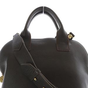 2WAY ハンドバッグ ショルダーバッグ レザー 茶色 ブラウン（2025/02