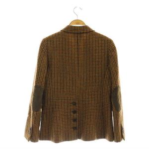 Brooks Brothers ツイード エルボーパッチ テーラードジャケット 千鳥格子 3B 総裏地 2 茶色 マルチカラー /ES