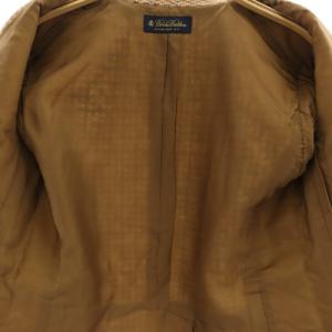 Brooks Brothers ツイード エルボーパッチ テーラードジャケット 千鳥格子 3B 総裏地 2 茶色 マルチカラー /ES