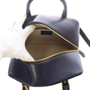 J&M DAVIDSON OLIVIA ハンドバッグ 2way ネイビー