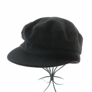 カシミヤマリンキャップ キャスケット 帽子 1 黒 ブラック EW-015B /BB OF