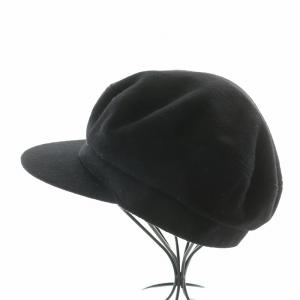 KIJIMATAKAYUKI カシミヤマリンキャップ キャスケット 帽子 1 黒 ブラック EW-015B /BB OF