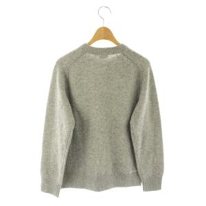 ANYA HINDMARCH UNIQLO プレミアムラムクルーネックセーター ニット 長袖 ウール 160cm グレー 152-468655