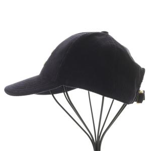 CELINE トリオンフ ベースボールキャップ コーデュロイ L ネイビー 2AUT6000G