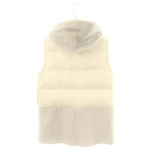 EMMETI AULLA ムートン  ダウン ベスト 38 グレー アイボリー