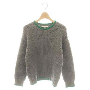 フィービー期 ウールローゲージニットプルオーバー M グレー 3Z20/5613