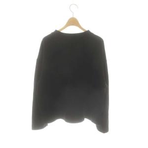 MARGARET HOWELL 24AW COTTON WOOL JERSEY ニット セーター 長袖 ウール 2 黒 ブラック /MF