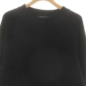 MARGARET HOWELL 24AW COTTON WOOL JERSEY ニット セーター 長袖 ウール 2 黒 ブラック /MF