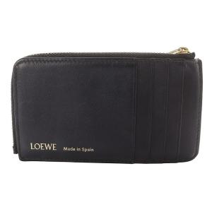 LOEWE カードケース ミニウォレット アナグラム ジャガード ネイビー