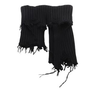 LIMI feu 24AW DAMAGED RIBBED KNIT SHORT NECK WARMER ネックウォーマー